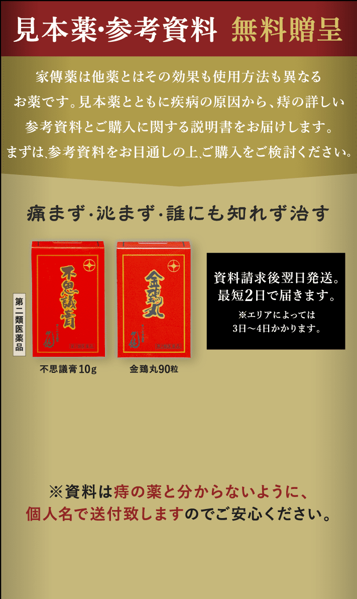 見本薬・参考資料を無料贈呈