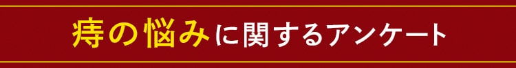 痔の悩みに関するアンケート